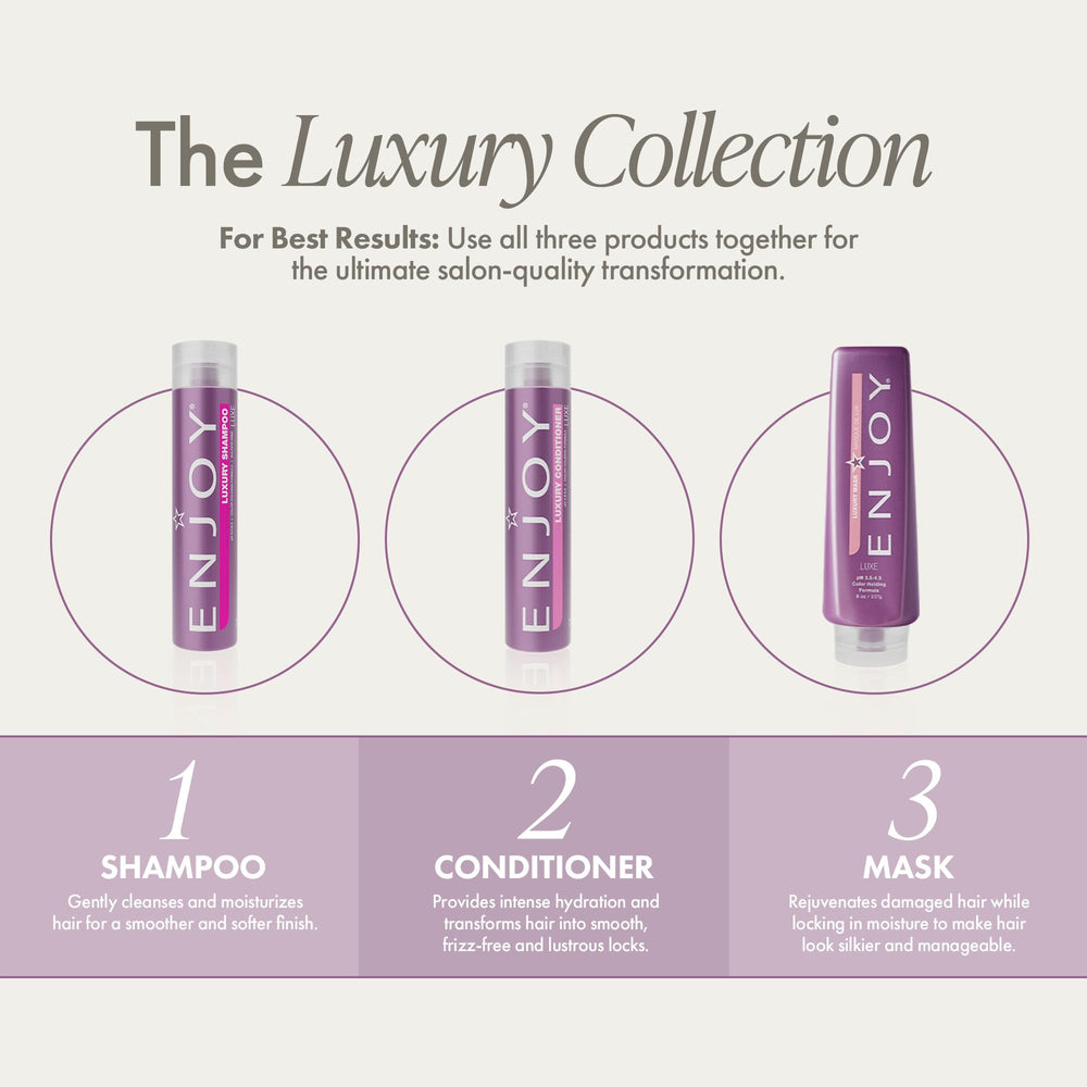 Enjoy Luxury Conditioner detangler use for easier combing after wash