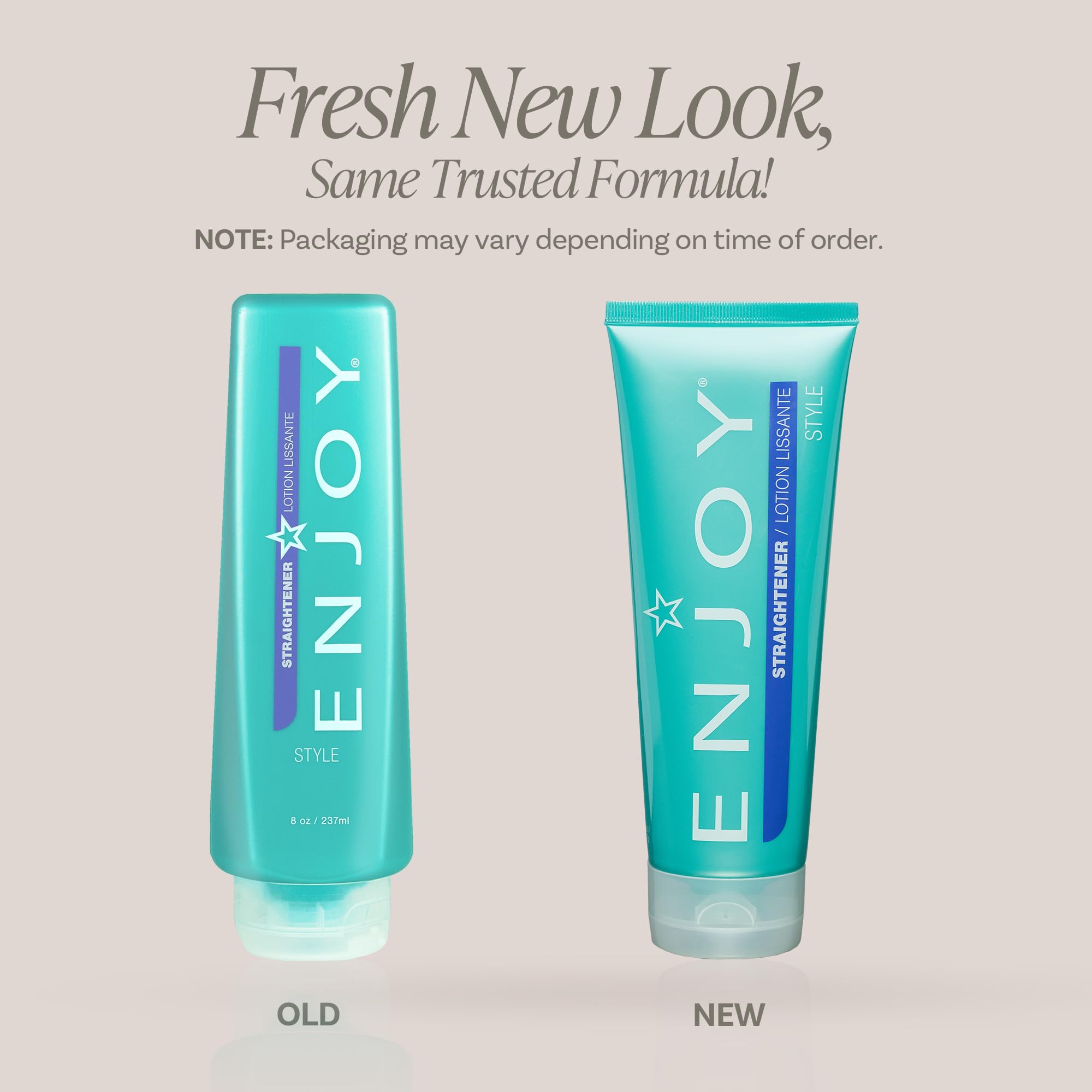 ENJOY Straightener hands applying product ensures even distribution for smooth hair.