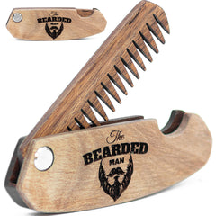 Enjoy The Wood beard comb folding pocket on-the-go grooming