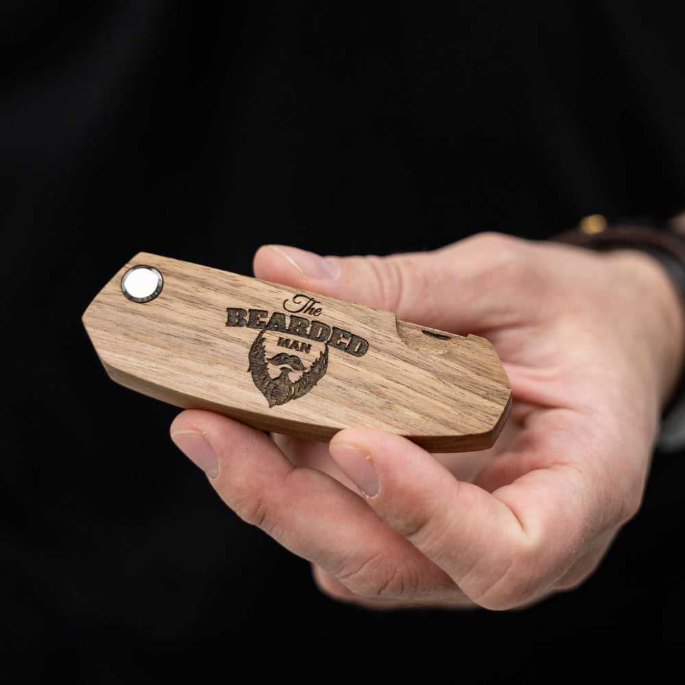 Enjoy The Wood durable folding beard comb for beard and hair styling