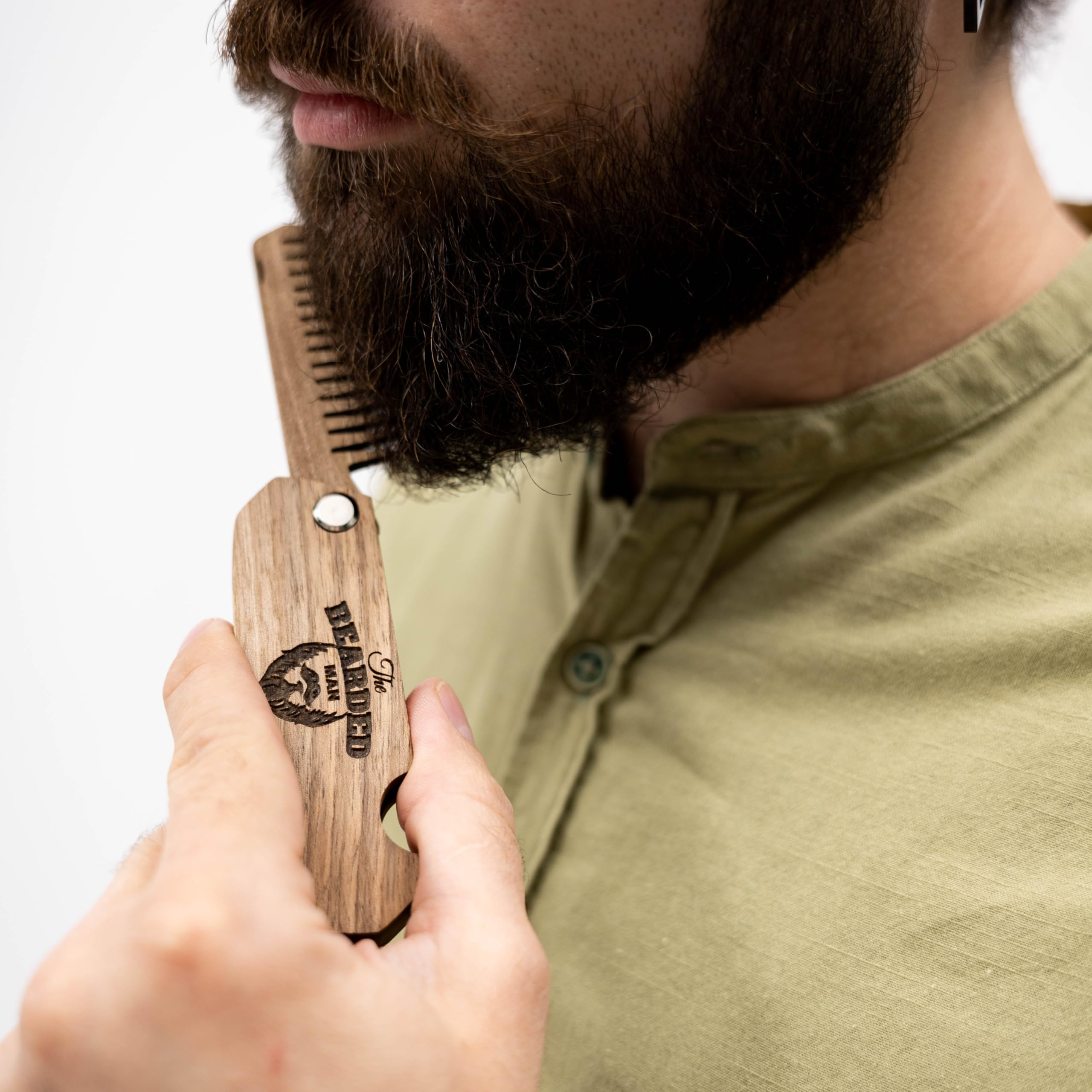 Enjoy The Wood engraved comb as gift for him