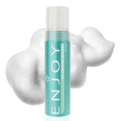 ENJOY Volumizing Mousse bottle with pump delivering lightweight volume boost
