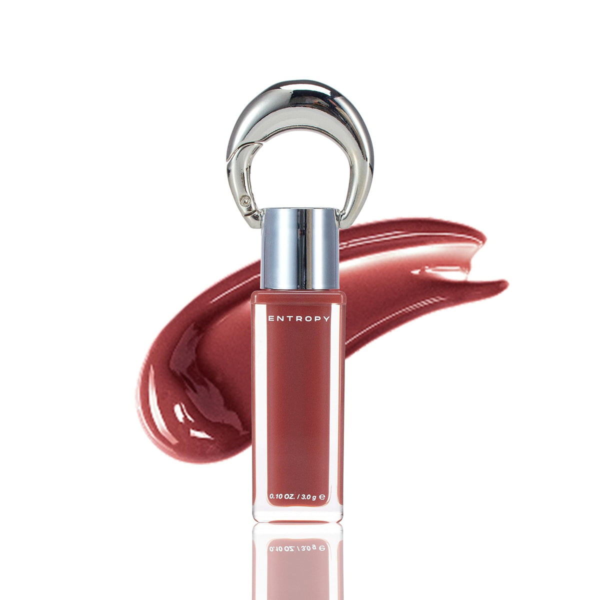 ENTROPY MAKE UP 2-in-1 charm gloss amber swatch for lips and cheeks with radiant color