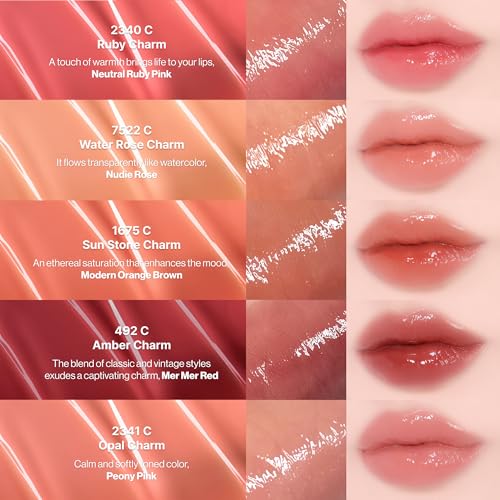 ENTROPY MAKE UP charm gloss keychain design offers portable convenience for touchups.