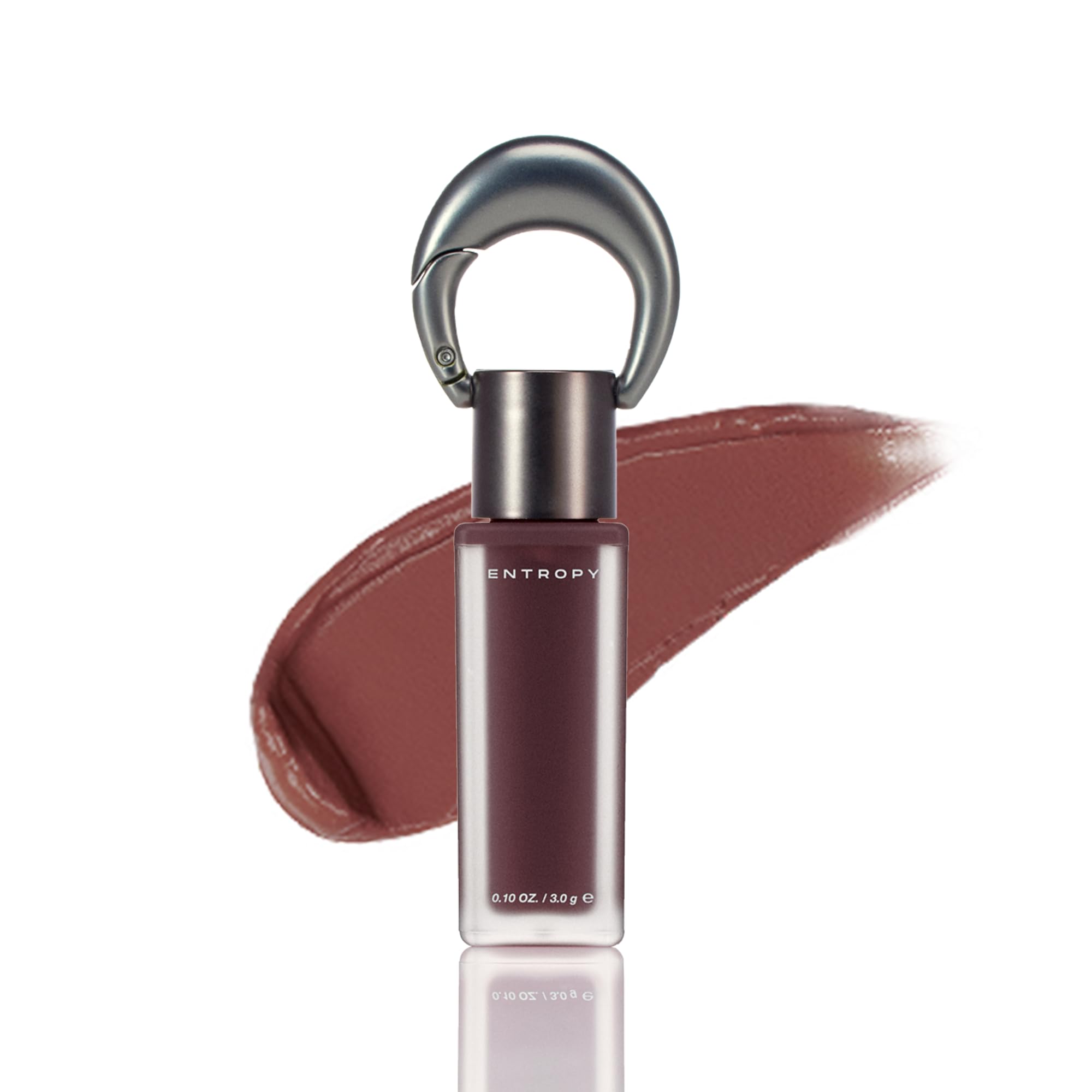 Entropy Charm Tint Blurry Line Garnet Swatch demonstrates soft blur for natural lip definition.