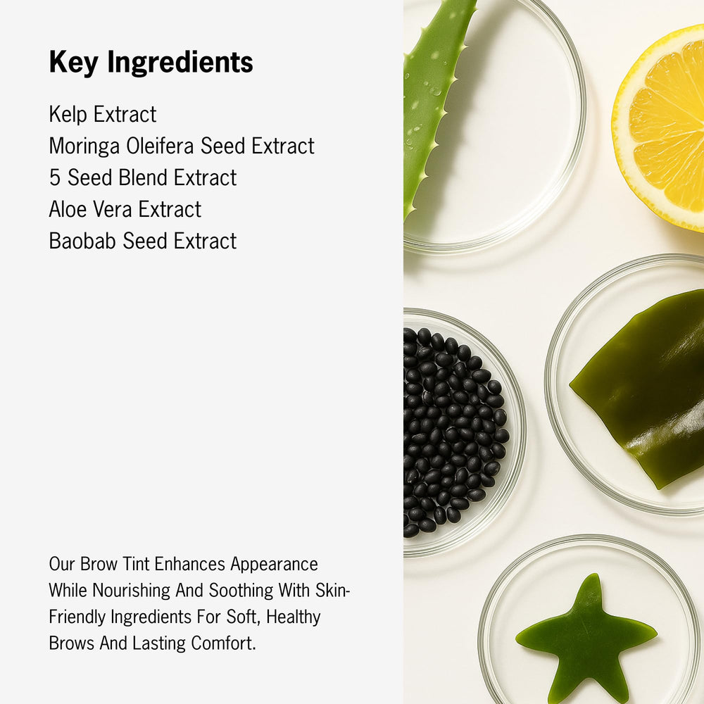 Entropymakeup aloe-moringa-enriched formula brow care close-up