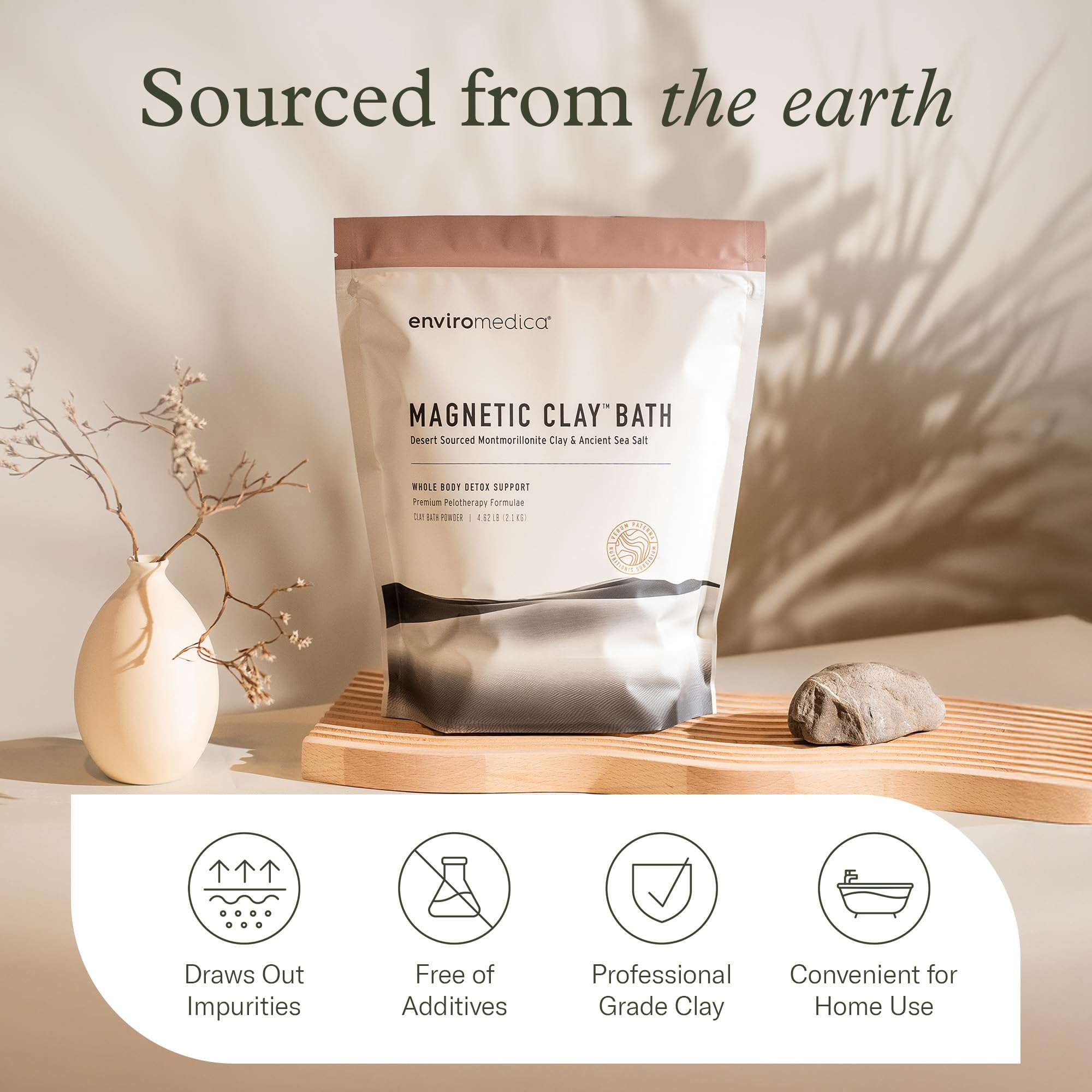 Enviromedica bath after use delivers soft skin and a gentle glow.