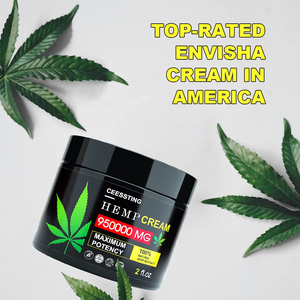 Lifestyle shot suggests daily skincare routine with ENVISHA hemp cream