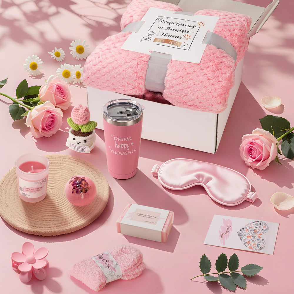 ENVTEK gift basket all-items display, elegant spa gift set ready for gifting.