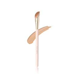 ENZO KEN angled concealer brush under-eye pink gold handle for precise, streak-free coverage.