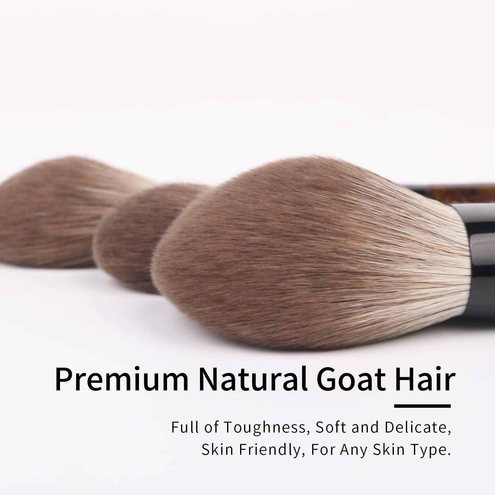 ENZO KEN MONI aluminum-ferrule detail illustrating durable, shedding-free brush performance