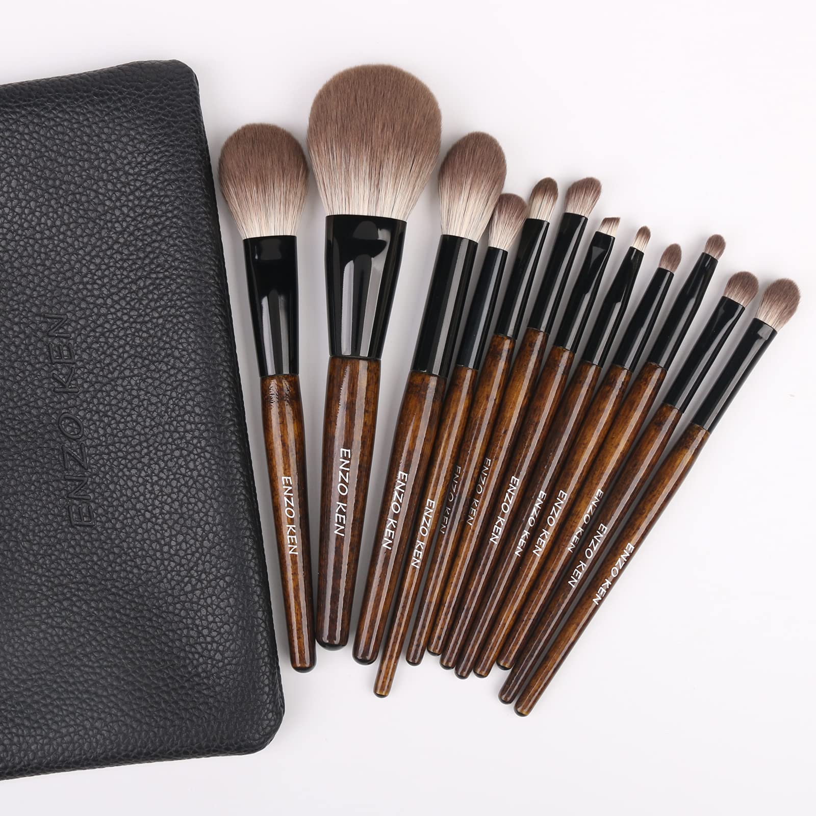 ENZO KEN MONI makeup-brush-kit in case keeps routine organized and ready