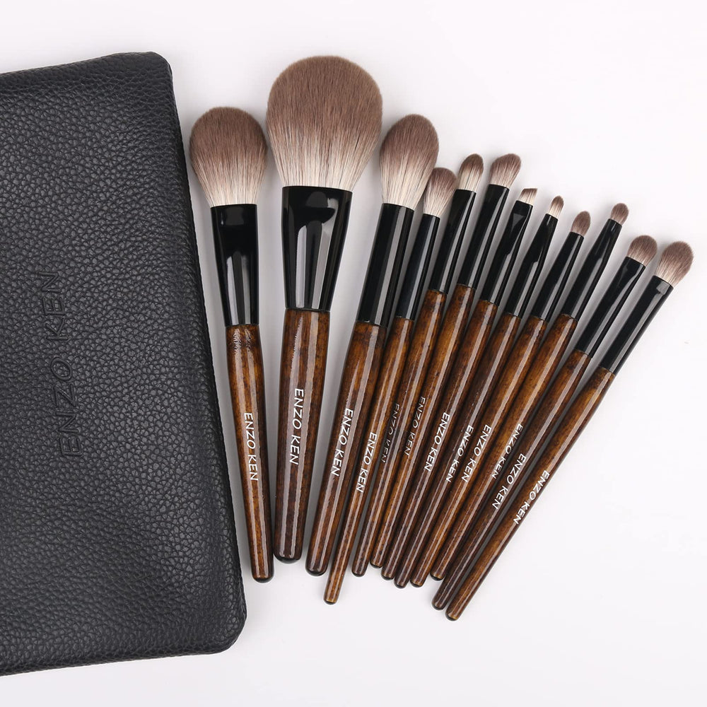ENZO KEN MONI makeup-brush-kit in case keeps routine organized and ready