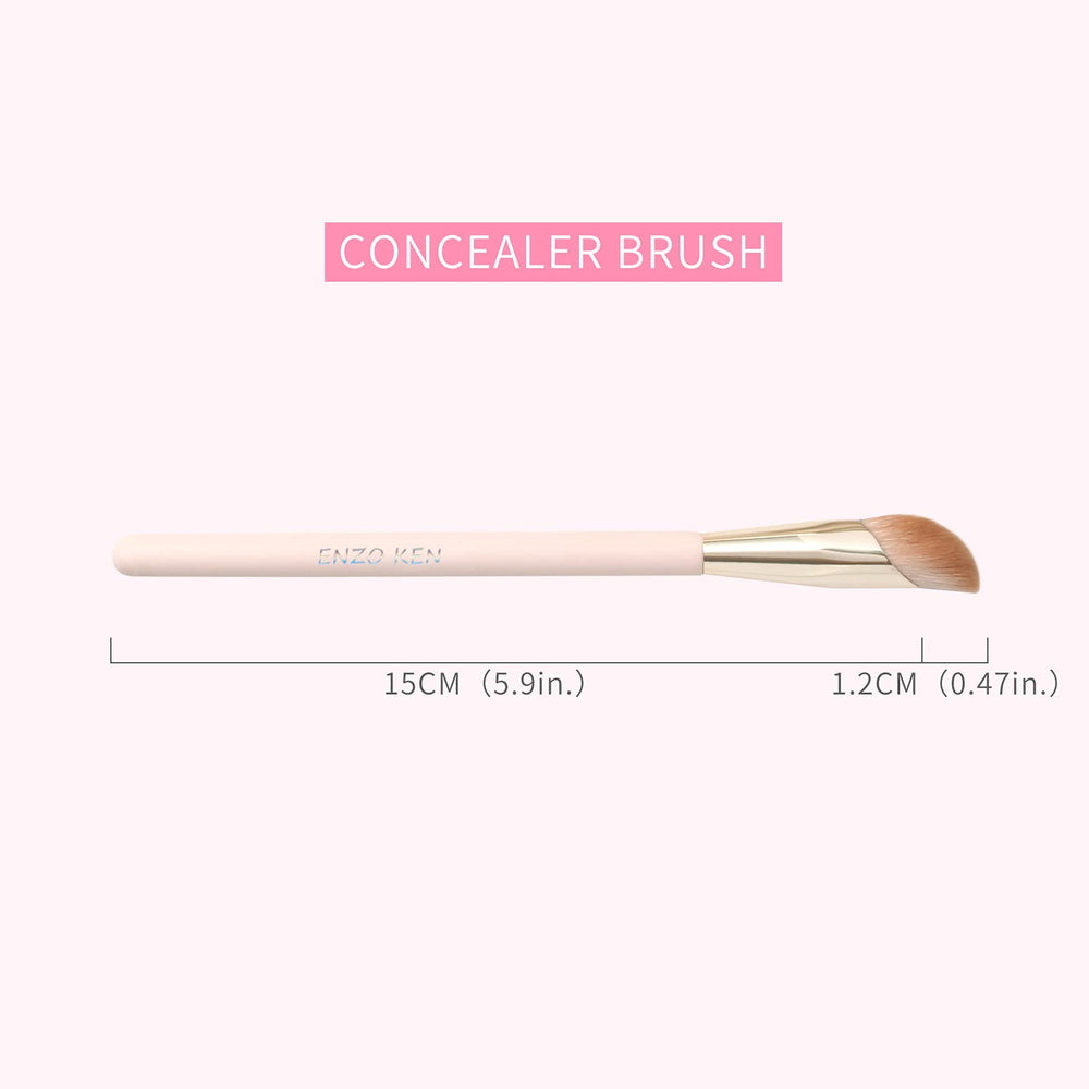 ENZO KEN nose contour angle-tip brush enables precise shading.
