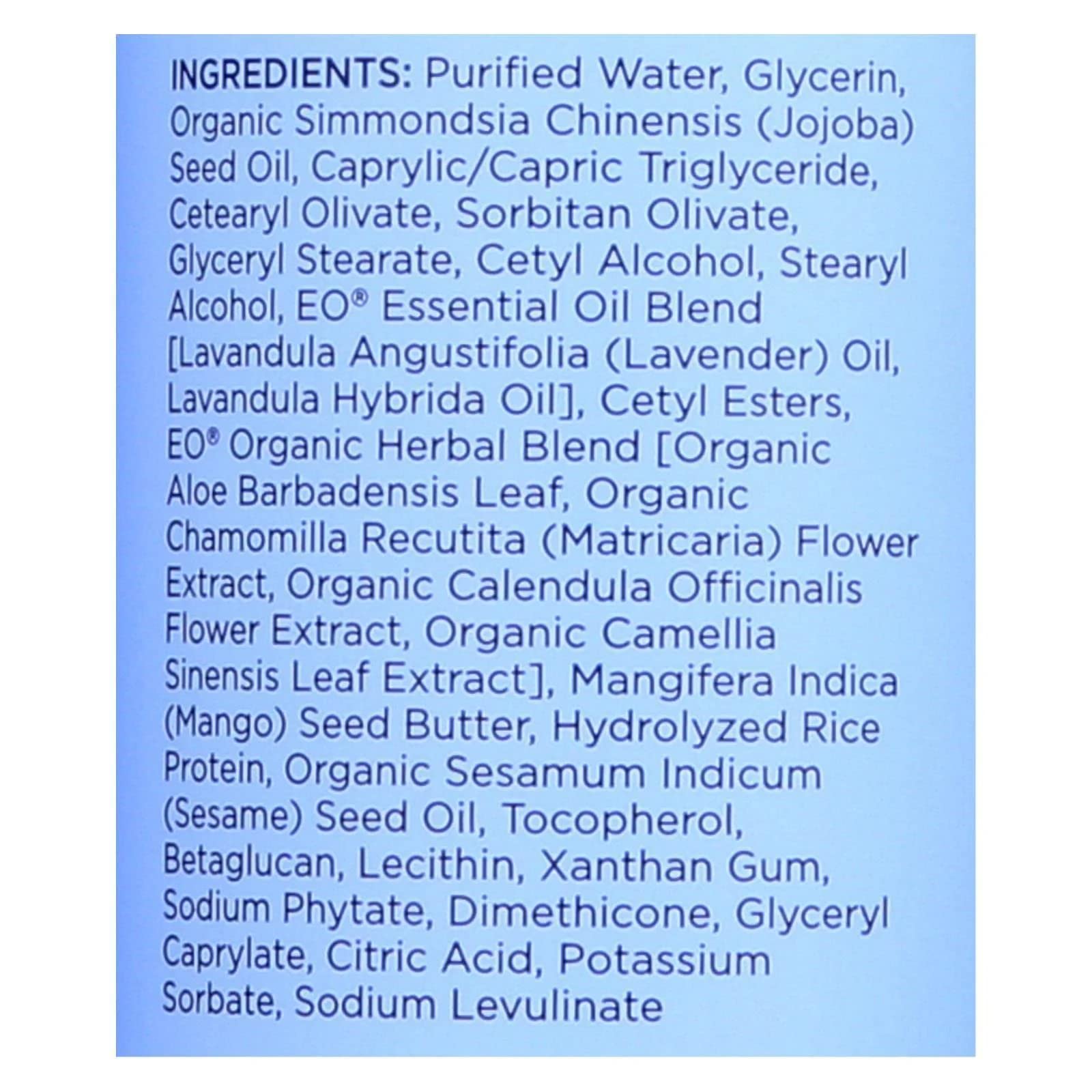 EO body lotion french lavender application for gentle daily moisturization