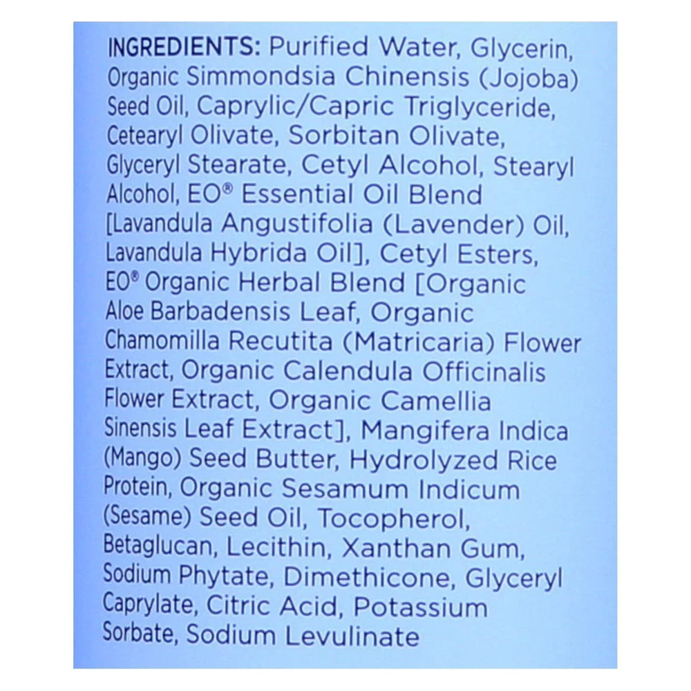 EO body lotion french lavender application for gentle daily moisturization