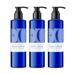 EO French Lavender Body Lotion pack of 3 demonstrates convenient daily moisture