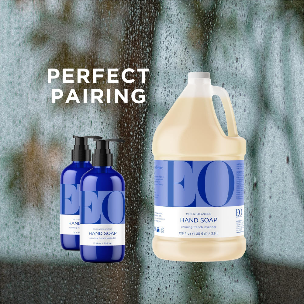 EO hand soap recyclable packaging illustrates the zero-waste commitment.