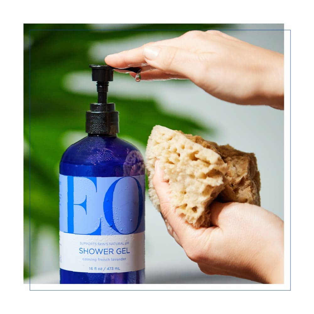 EO organic herbal blend suggests gentle cleansing for sensitive skin