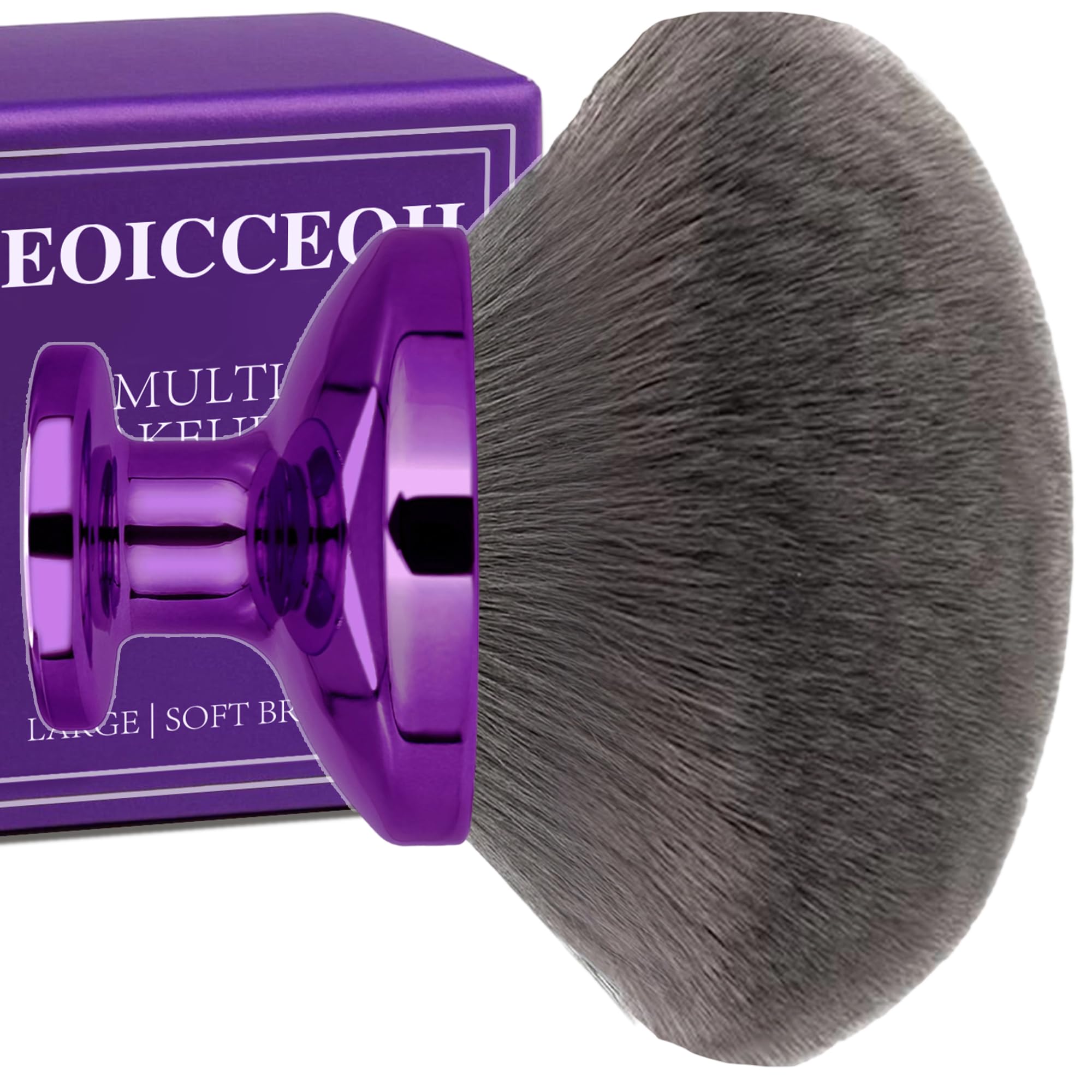 EOICCEOH extra-large body makeup brush with oval head delivers quick, even coverage.