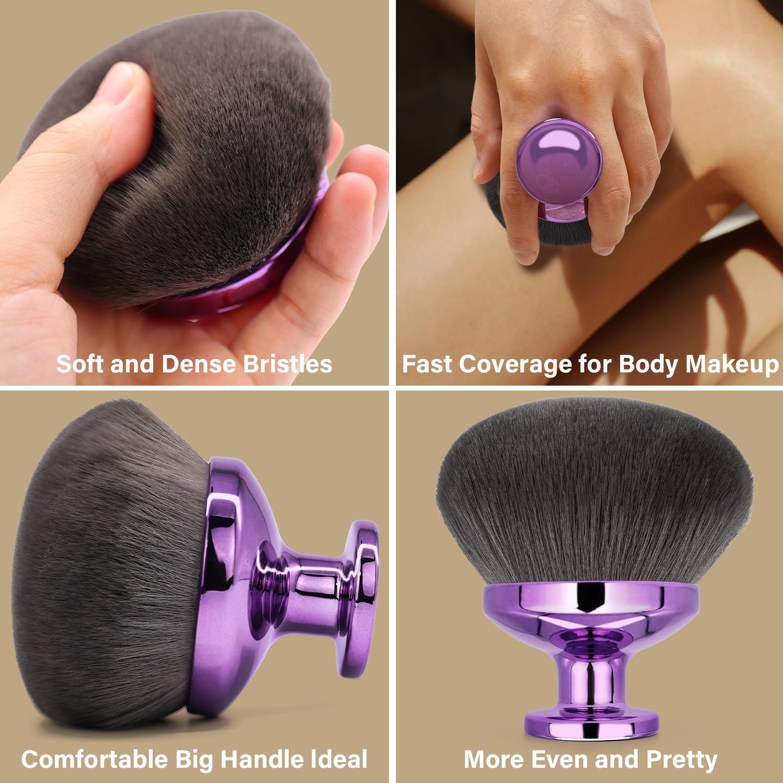 EOICCEOH leg and body makeup blending brush for seamless blending.