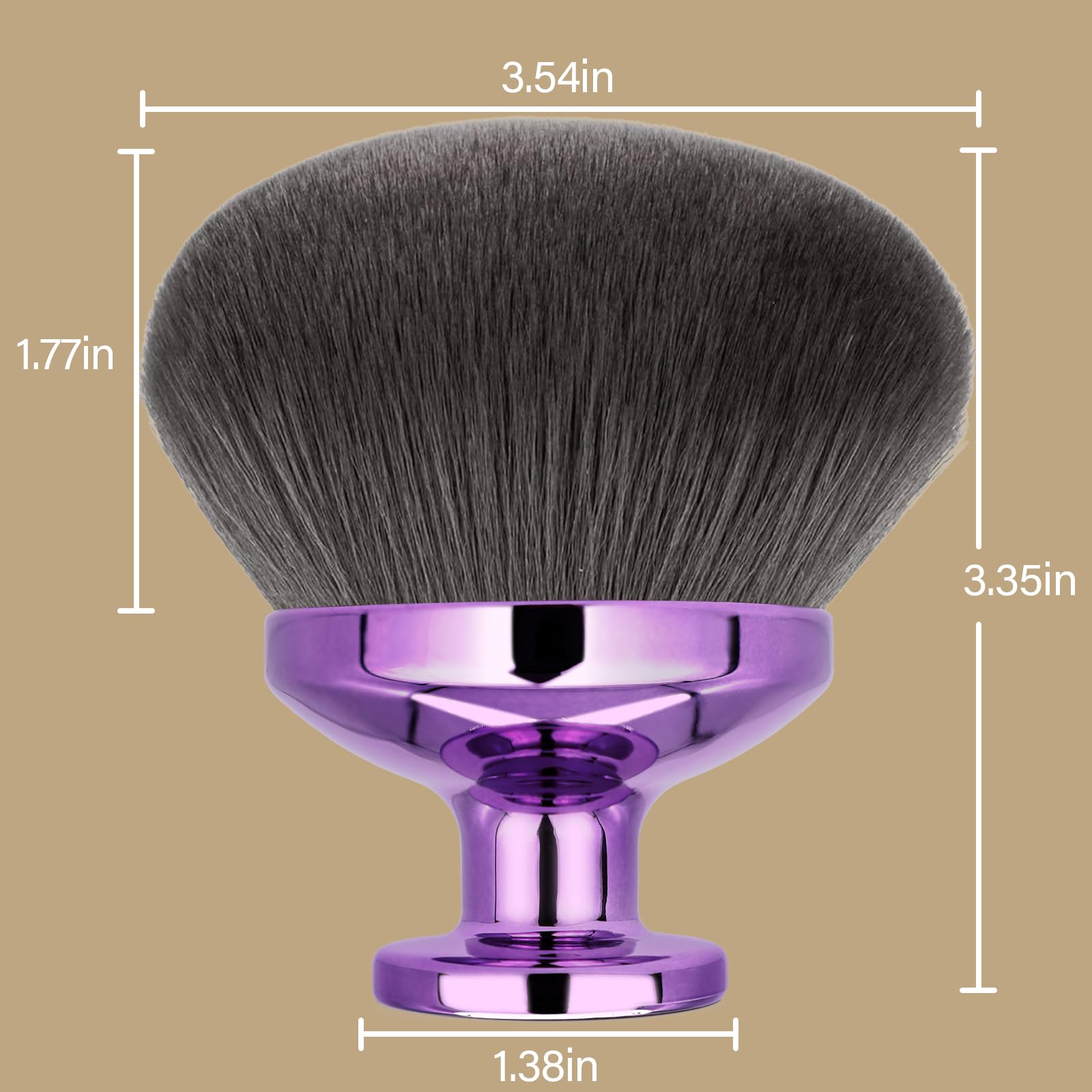 EOICCEOH sunscreen and foundation brush promotes even distribution on skin.