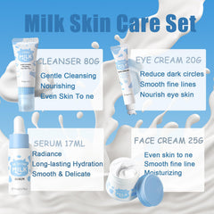 EONFAVE Milk Face Wash bottle demonstrates gentle daily cleansing