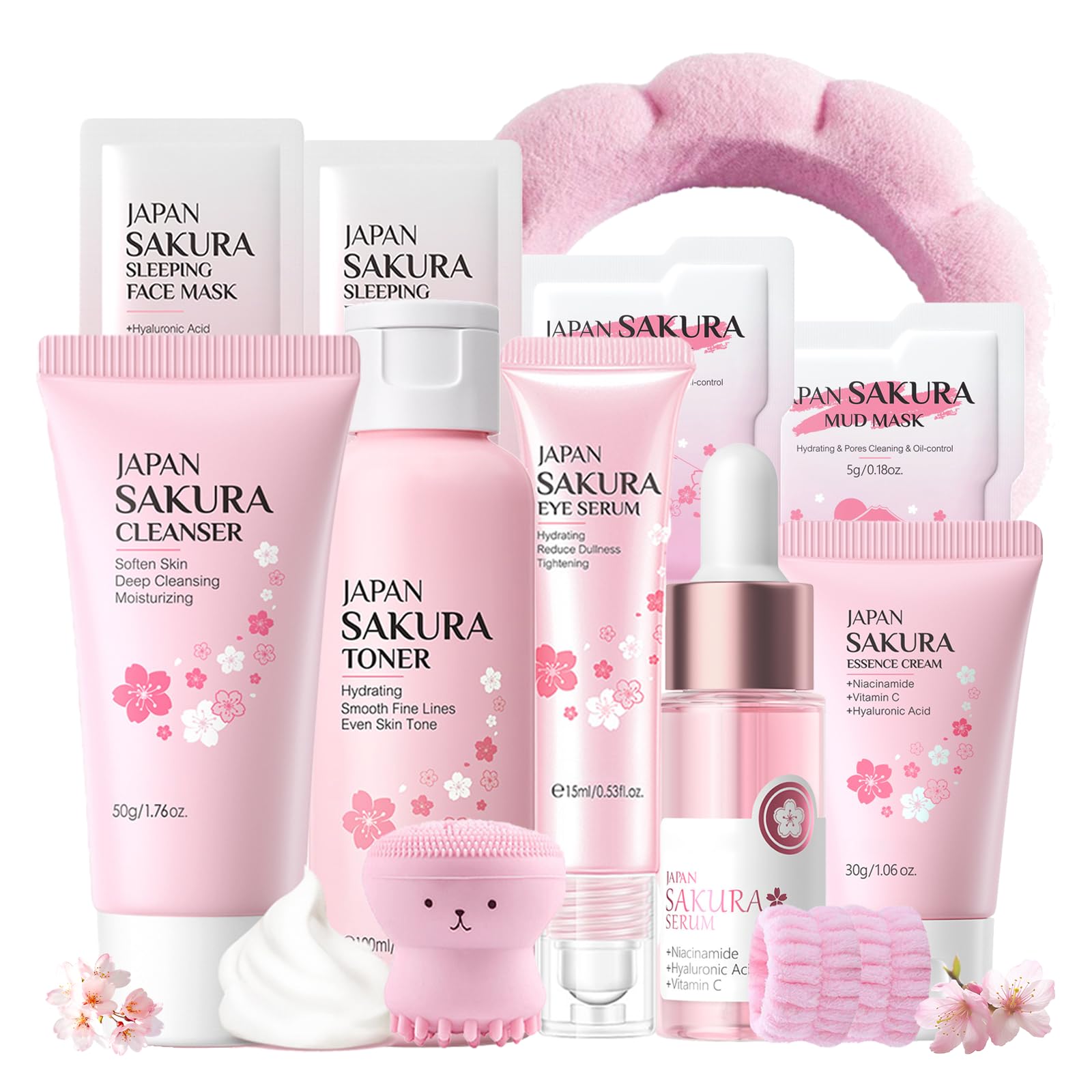 EONFAVE Sakura cleanser bottle for refreshing daily cleanse