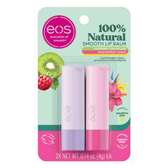 EOS 100% natural lip balm Raspberry Kiwi Splash close-up for all-day moisture