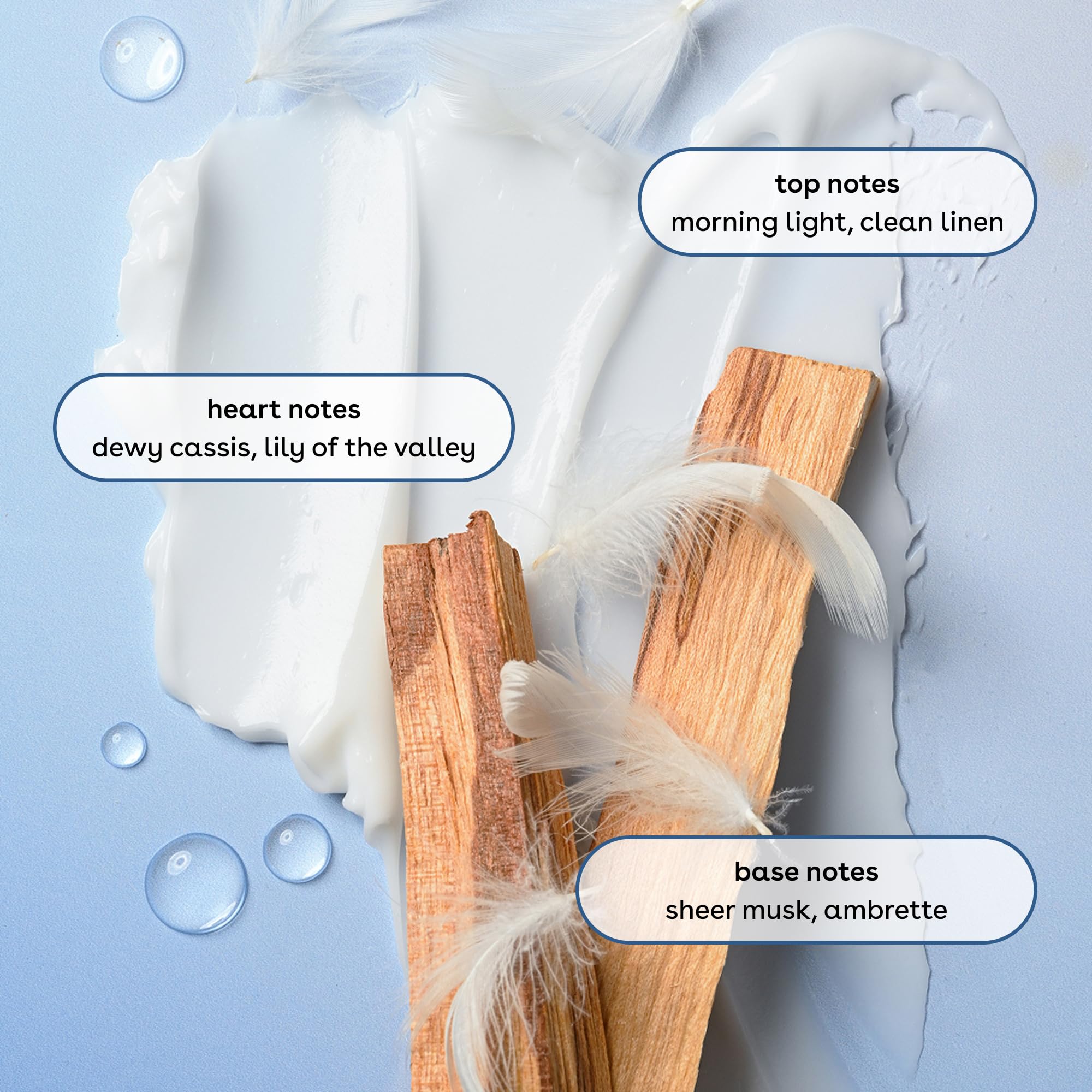 eos Fresh & Cozy creamy lather texture demonstrating rich foam