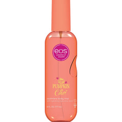 eos front bottle showing label and cozy pumpkin chai scent benefit