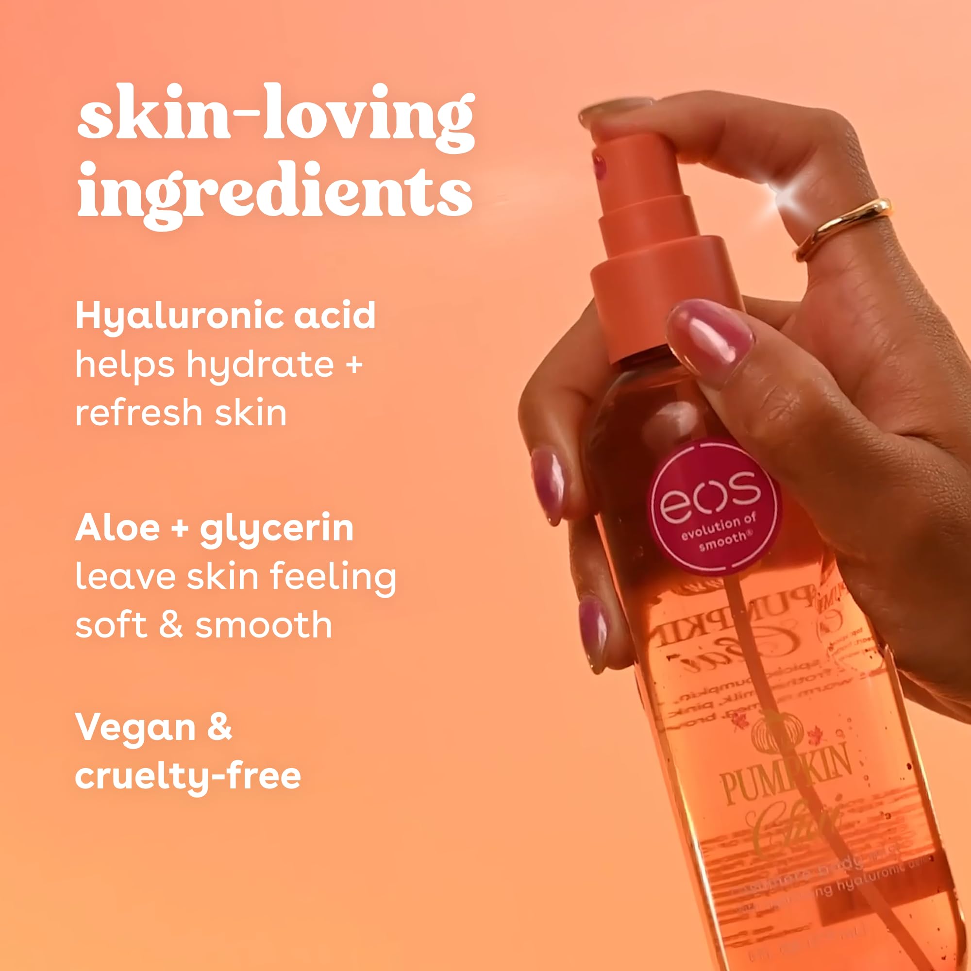 eos bottle paired with lotion illustrating layering for longer-lasting scent benefit