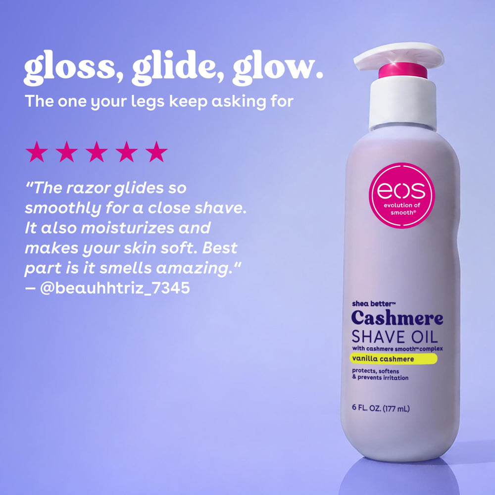 eos product label close-up showing ingredient transparency and gentle formula