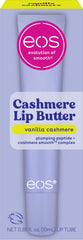 eos vanilla cashmere lip butter egg-shaped container front view with soft glow