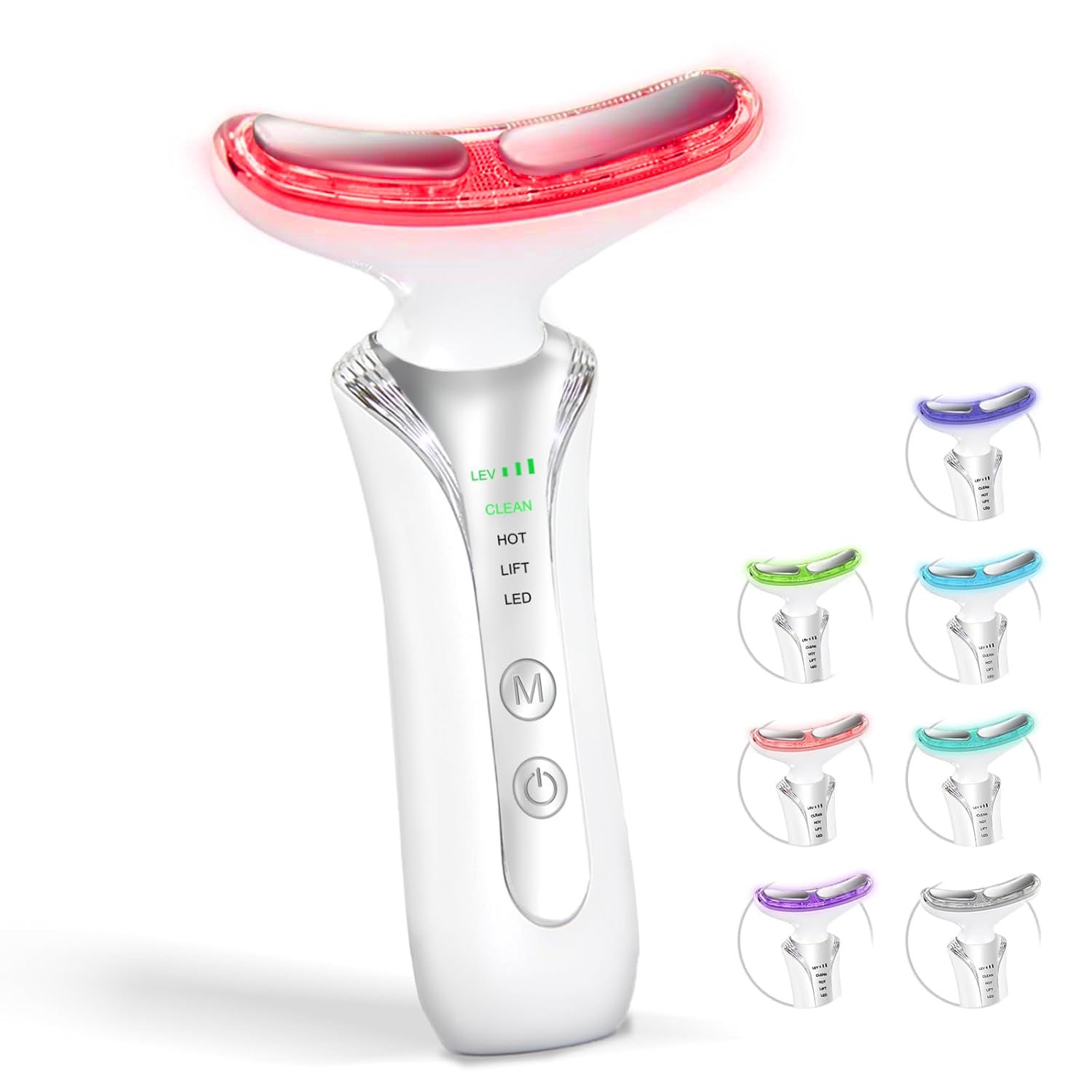 EOSVAP 7-in-1 face massager with LED colors for deeper serum absorption