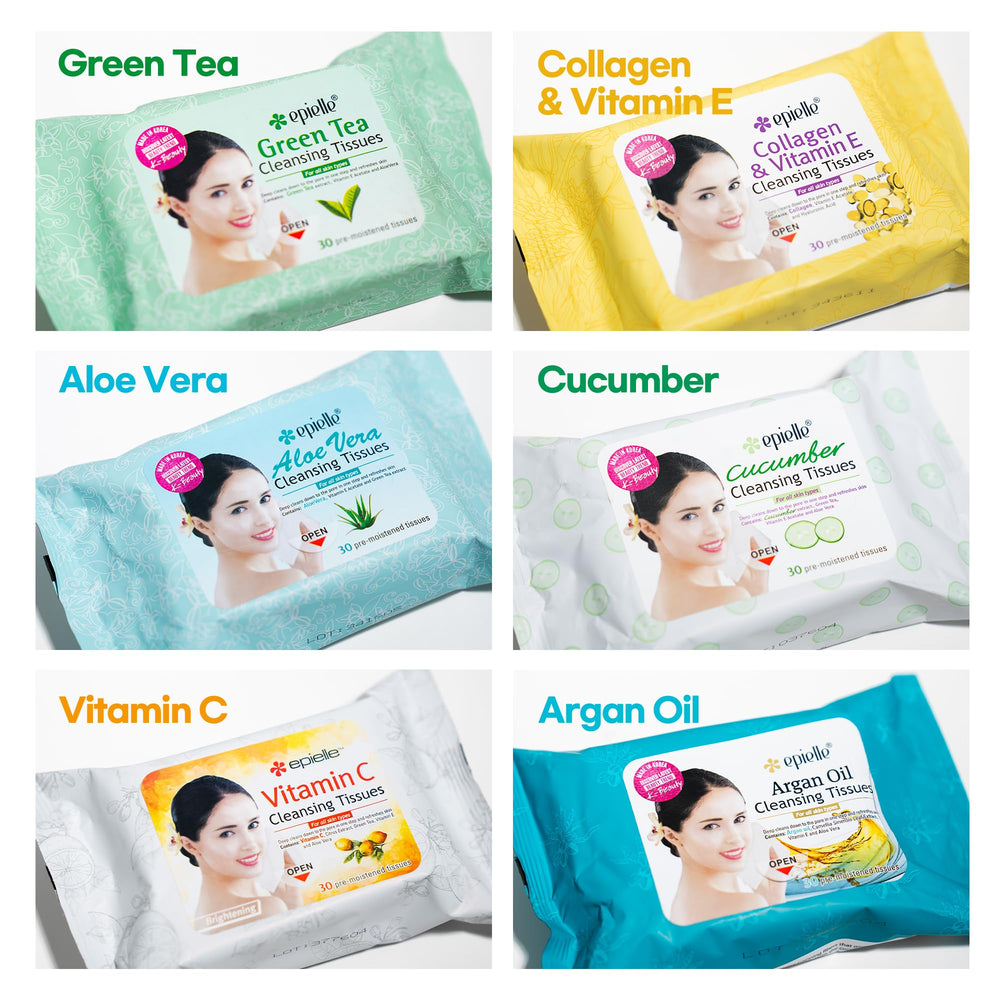 Epielle Argan Oil Makeup Remover Wipes after-use skin glow and refreshed look.