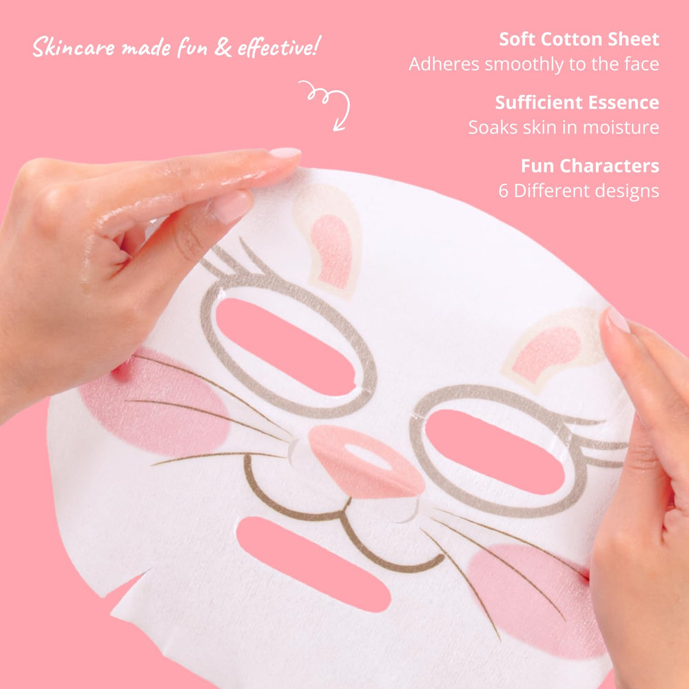 Epielle Character Face Mask Fuzzy Friends Tiger close-up delivers bold hydration and brightening care