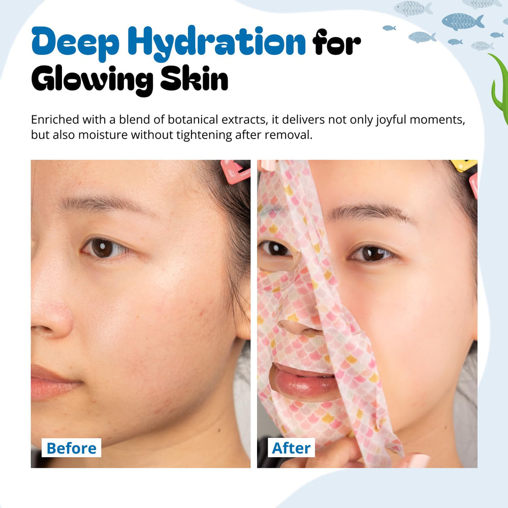 Epielle mermaid-scales mask nourishes with arbutin
