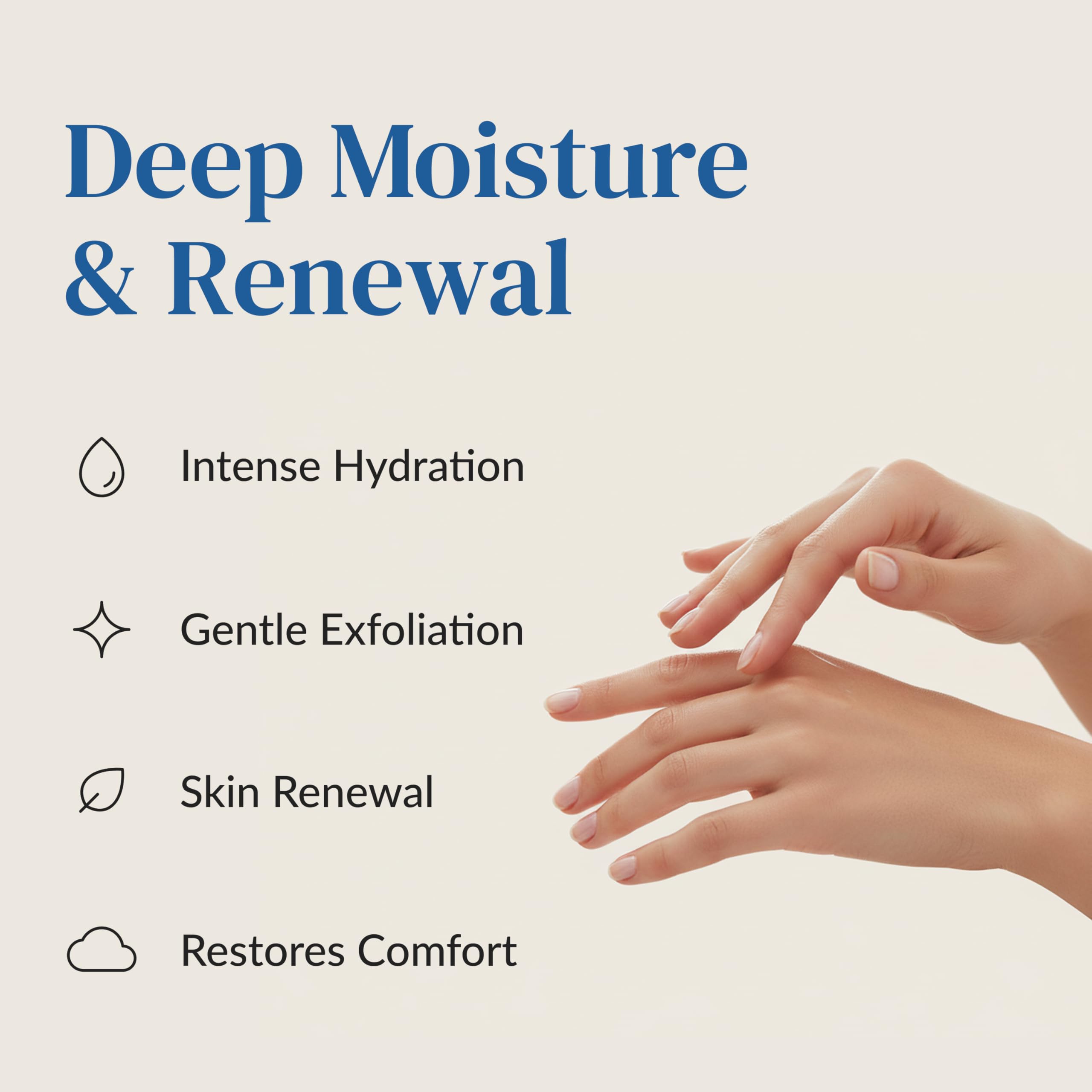 Epielle deep moisturizing gloves pack with 6 pairs ready for use.