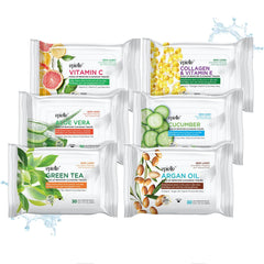 Epielle Gentle Skin Cleansing Wipes collection pack for versatile cleansing on the go.