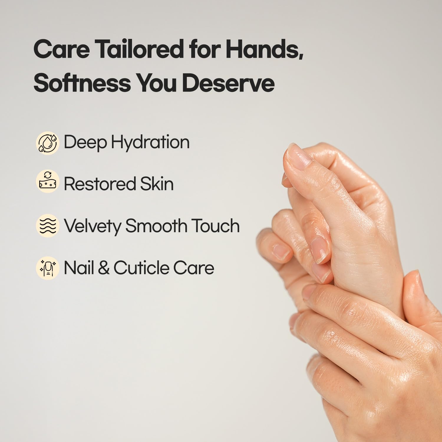 Epielle hand mask with sunflower seed oil nourishes dry hands during a quick refresh.
