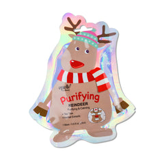 Epielle Holiday Snowman Mask soothes dry skin with honey and floral essences.