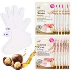 Epielle hydrating foot socks 6-pack delivering moisture boost for dry feet