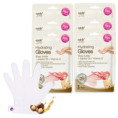 Epielle Hydrating Hand Mask application scene showing glove fit for smooth hands