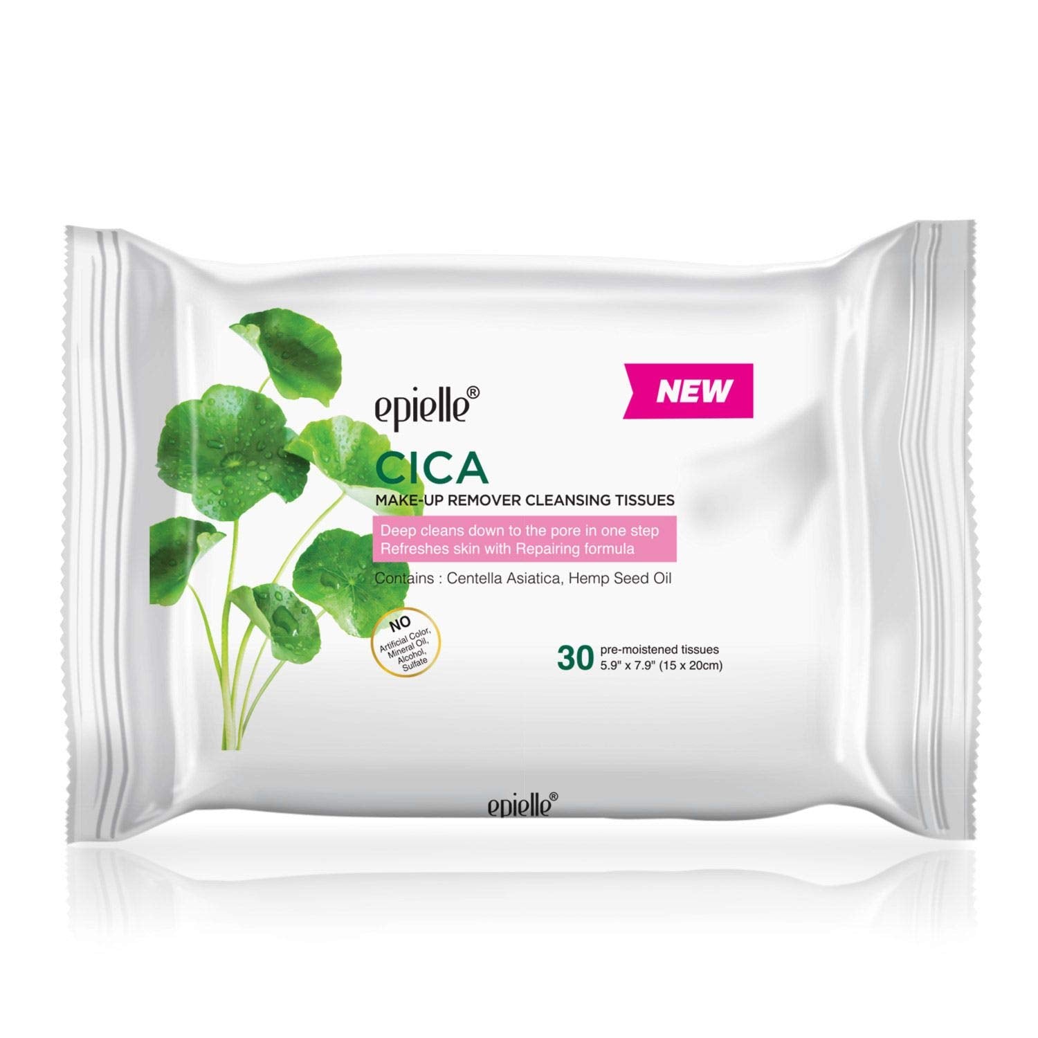 Epielle makeup remover wipes fabric closeup showing plush fibers for dirt lifting