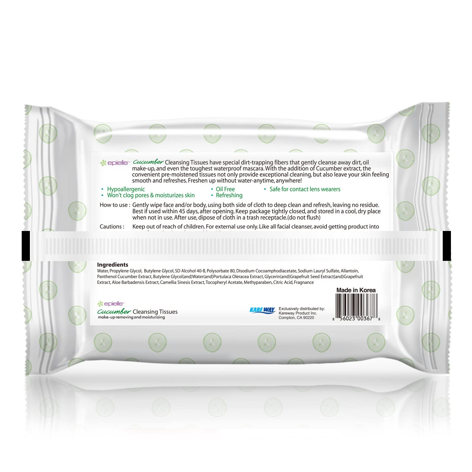 Epielle makeup remover wipes travel-friendly packaging for gym trips