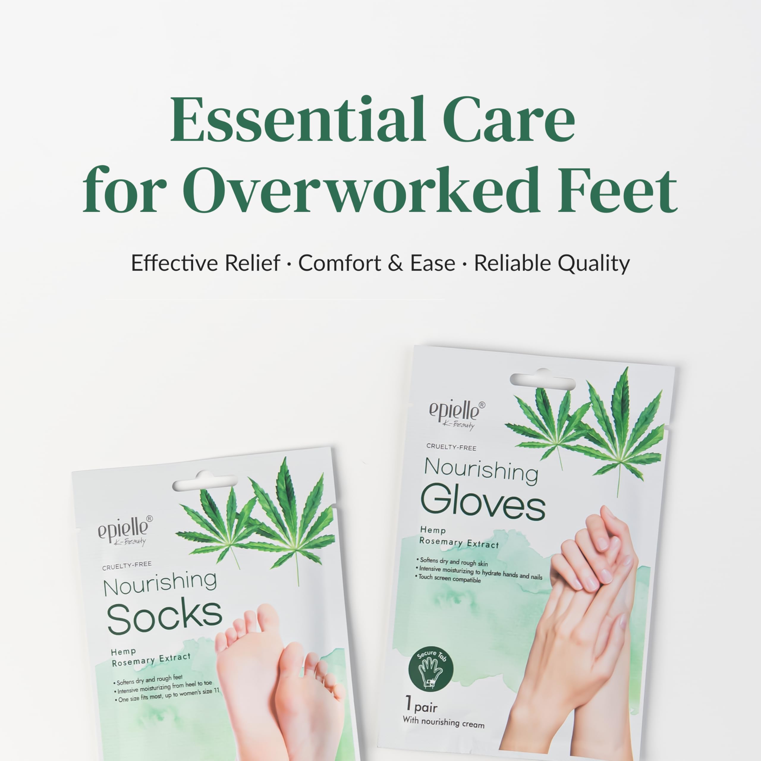 Epielle nourishing foot mask suited for work from home use and daily comfort