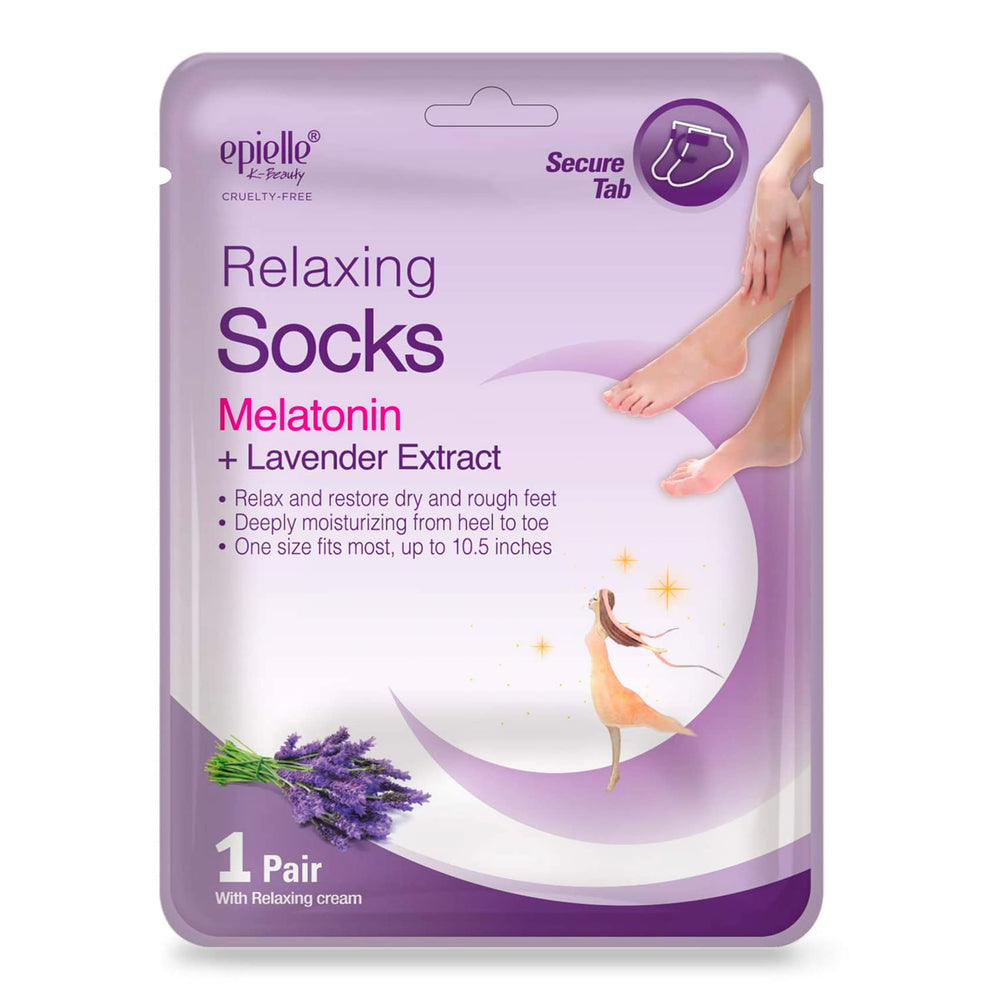 Epielle Relaxing Foot Mask fridge-therapy image highlighting intensive hydration before use