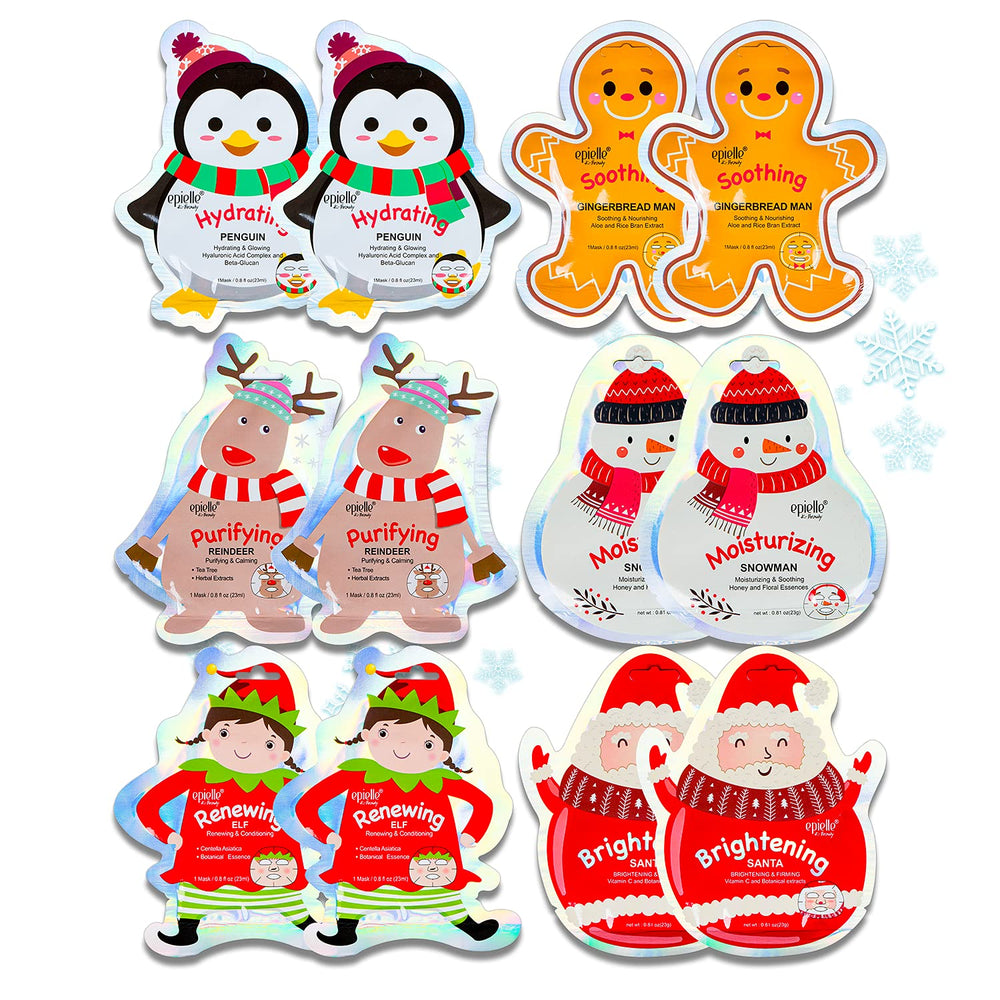 Epielle Santa mask pack brightens tired skin for holiday prep.