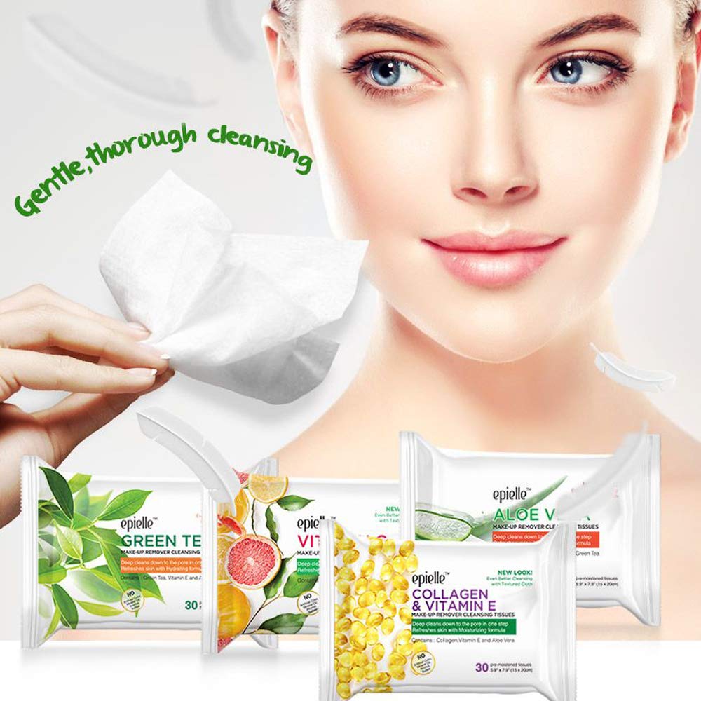 Epielle Witch Hazel Makeup Remover Wipes gym and trip storage suggested for quick refresh